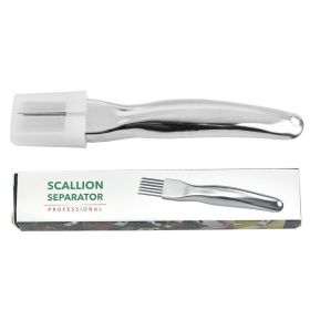 304 Stainless Steel Onion Cutter; Kitchen Accessory; Chopping Green Onion; Veggie Chopper; Multifunctional Scallion Cutter (Color: style 1)